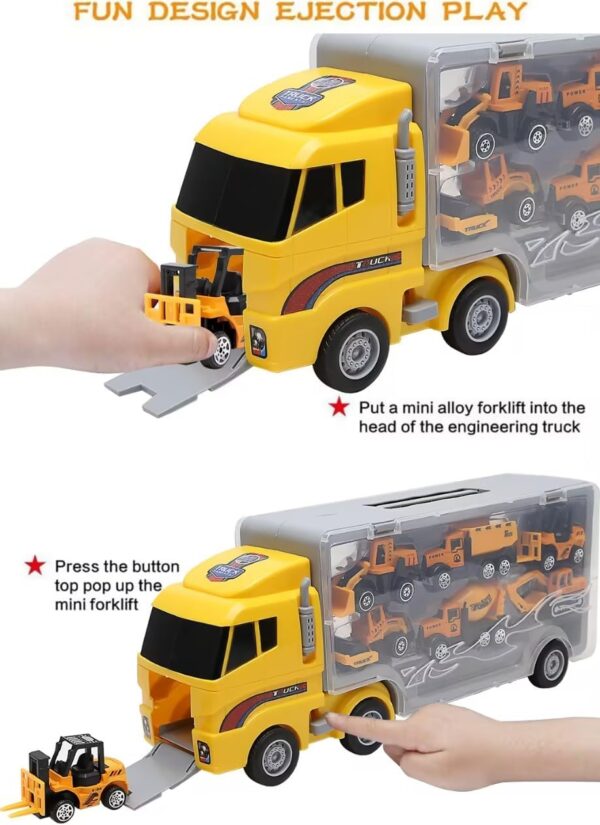 Toys for Boys,13 Pcs Engineering Die-cast Construction Car Toddler Toys for 3 Year Old Boys Vehicles Gifts Kids Toys for Age 3 4 5 6 7 Year Old Boys - Image 5