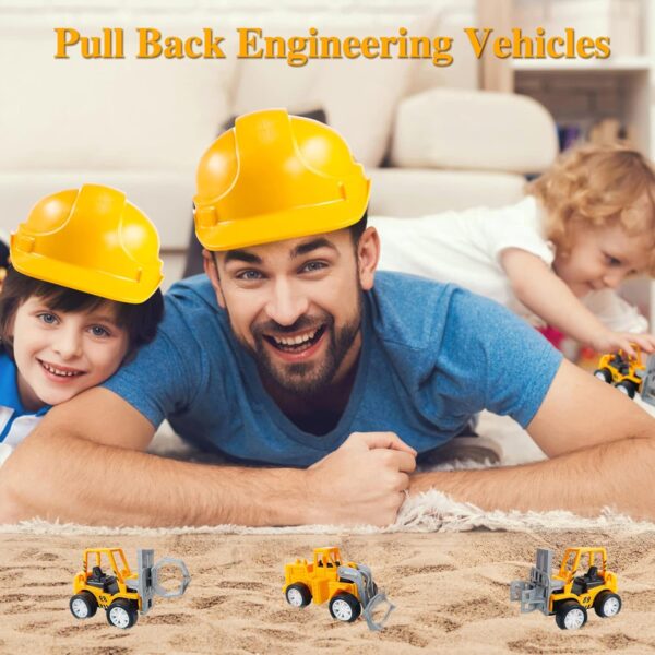 24PCS Mini Construction Vehicles,Play Figure Vehicles,Pull Back Engineering Vehicles,Toy Figure Construction Vehicles,Small Construction Toys for Birthday Party Favors,Gifts - Image 5