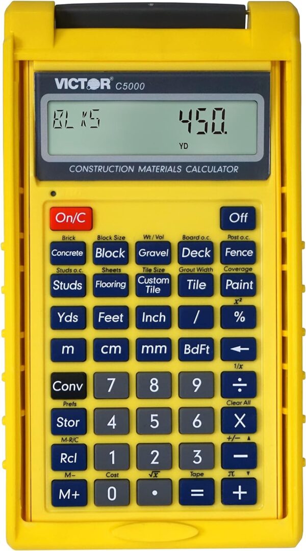 Victor C5000 Construction Materials Calculator with Protective Case