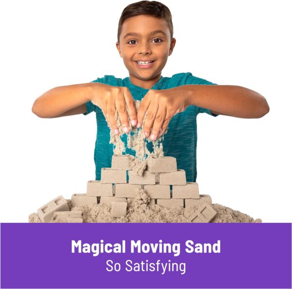 Kinetic Sand, Construction Site Folding Sandbox with Toy Truck and 2lbs of Play Sand, Sensory Toys for Kids Ages 3 and up - Image 8